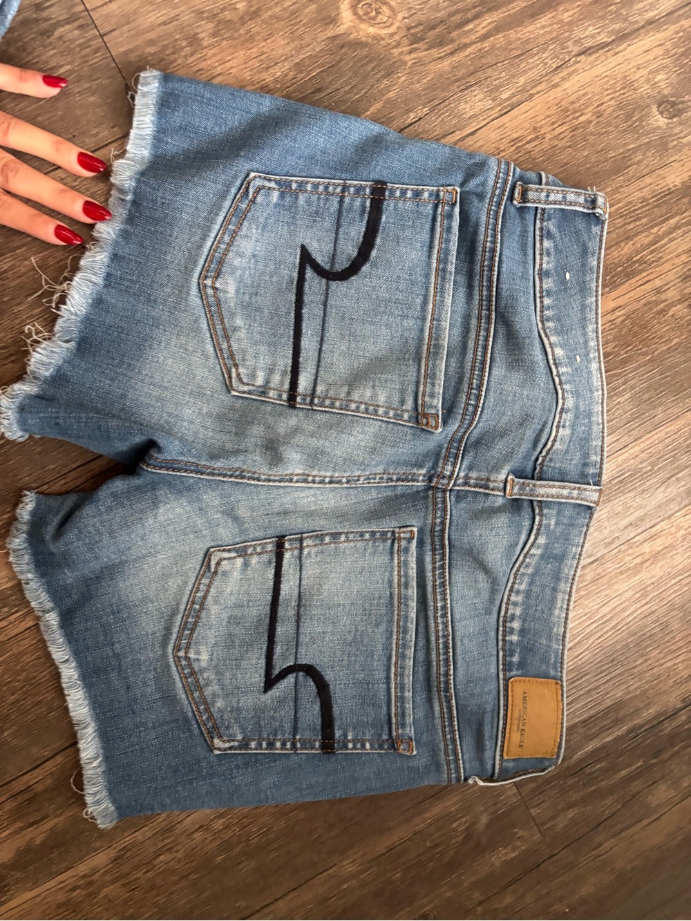 American Eagle Outfitters Light Blue Denim Cutoff Shorts